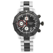 Valentino Steel Rubber Black Dial Automatic Mens Watch V40LCA9R909-S09R
