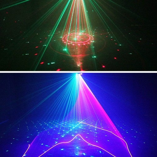 Luce fascio animazione 12 occhi luce laser ktv luce stanza led flash atmosfera lio6 - Foto 12 di 19