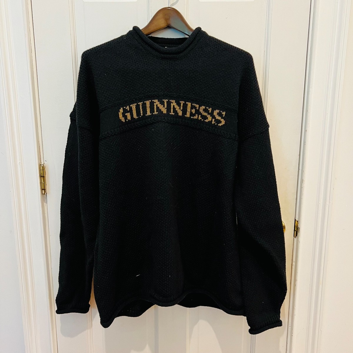 VTG CARRAIG DONN IRELAND CHUNKY FISHERMAN HANDKNIT 100% WOOL VTG CARRAIG DONN IRELAND CHUNKY FISHERMAN HANDKNIT 100% WOOL
