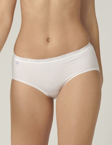 4 slip donna cotone SLOGGI BASIC MIDI, vita media mutanda classica non sgambata - Foto 5 di 8