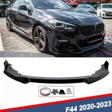 For Bmw F44 228i 220i M235i 2020-2022 Front Spoiler Lip Splitter Kit Gloss Black