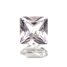 4mm - 15mm Lab Created White Sapphire Princess/Square Shape
