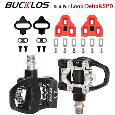 für Shimano SPD/LOOK Delta Pedale Clip Pedals for MTB Peloton Spin Road Bike 