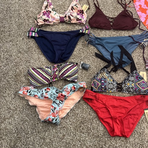 Lot of 11 Women's Bikini Bottoms Separates SIZE Large Mossimo + Skirt #R10 - Picture 2 of 4