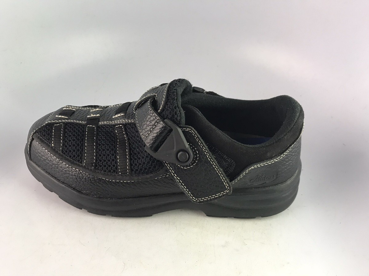Dr. Comfort Scott Leather Loafers Extra Wide‎ Width Hook & Loop Strap Black 8XW Dr. Comfort Scott 9210 Black Leather Diabetic | Mercari main image 4