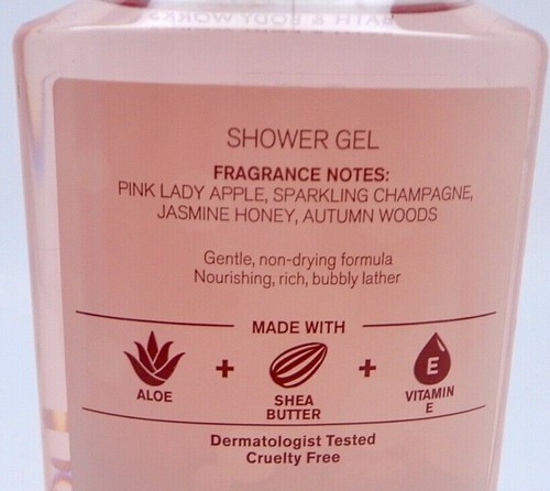 3 BATH & BODY WORKS CHAMPAGNE APPLE & HONEY SHEA & VITAMIN E BODY SHOWER GEL NEW - Picture 5 of 7