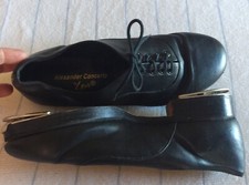 Alexander Concerto Leos Mens Boy Unisex Soft Leather Tap Shoes Black Size Unknow