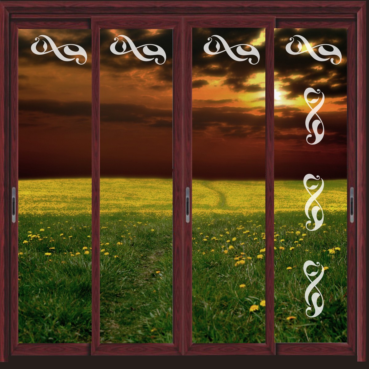 Etched Glass Decals Doors Die Cut 0 To 9 Number Window Decal Set