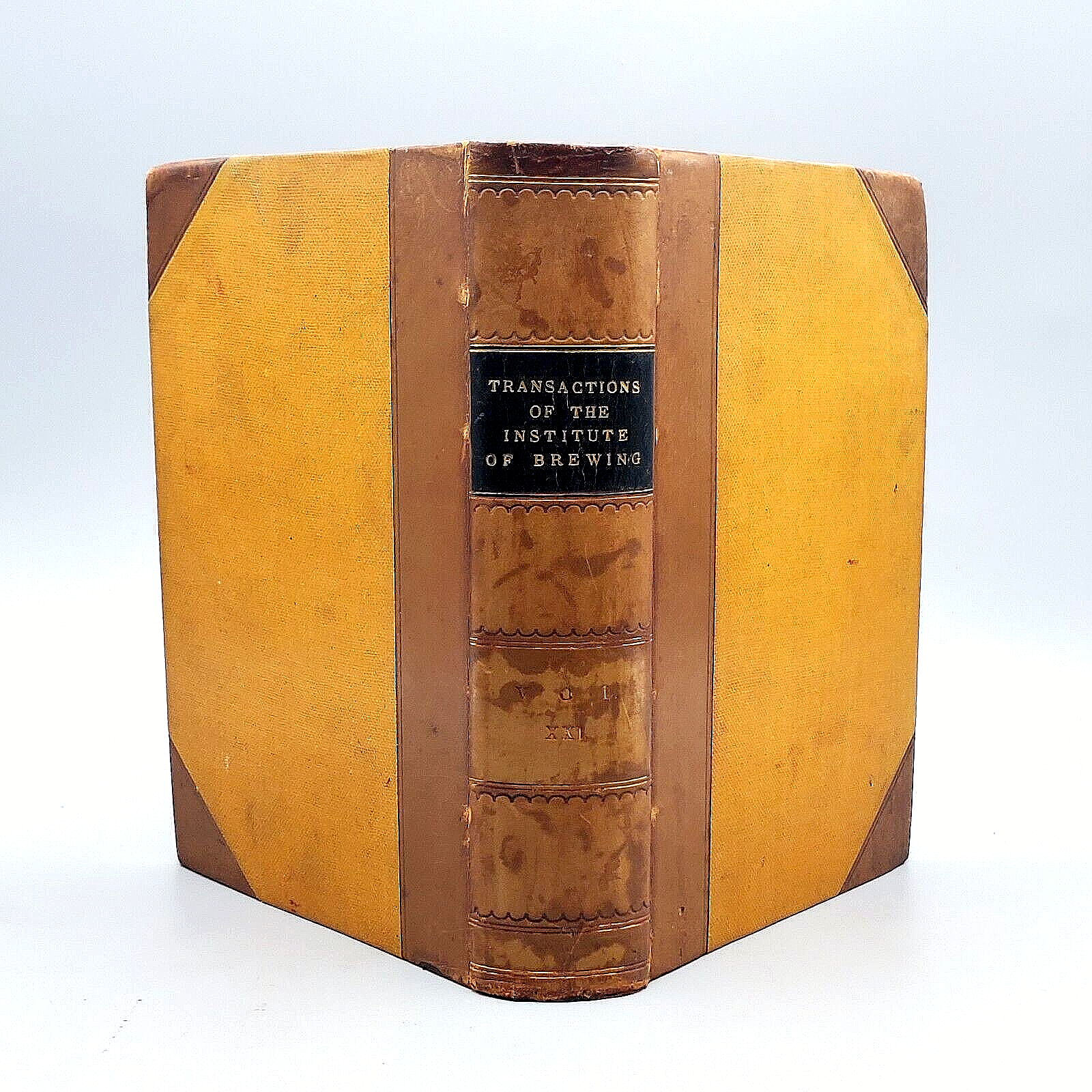 Rare 1915 Antique Journal of the Institute of Brewing Vol 21 Beer Alcohol Book-image