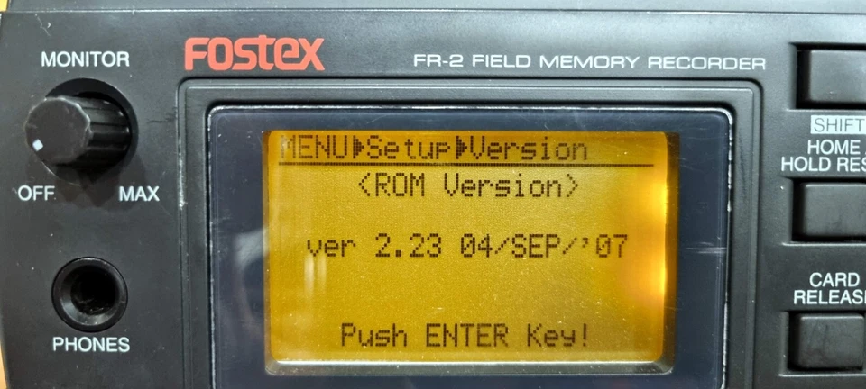 FOSTEX FR-2 portable recorder 192 kHz 24 bit f/w 2.23 + CF 32Gb, PSU and cables - Immagine 4 di 4