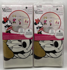 2-Pack RoomMates Disney Minnie Mouse 4 Piece Peel Stick Glitter Wall Decals
