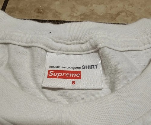 Supreme Comme Des Garcons Box Logo T Shirt Small - Picture 3 of 7