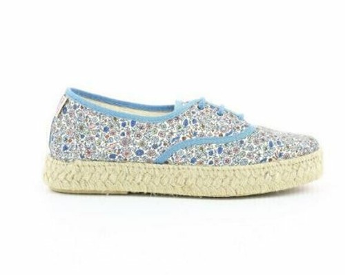 PARE GABIA - chaussures espadrilles 40 / 39 Lotus - liberty bleu NEUF 65 € - Imagen 7 de 10