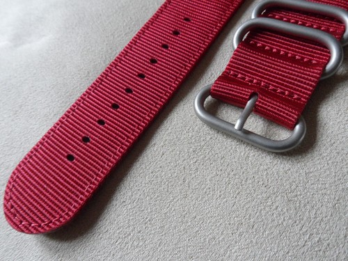 Cinturino orologio militare nylon rosso per orologi Timex T45601, T2N721 bussola E-tide - Foto 9 di 22