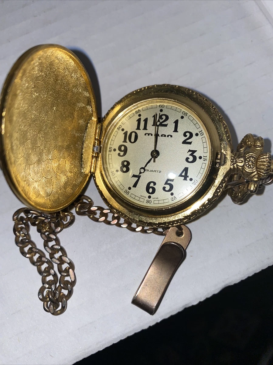 Milan gold pocket best sale watch