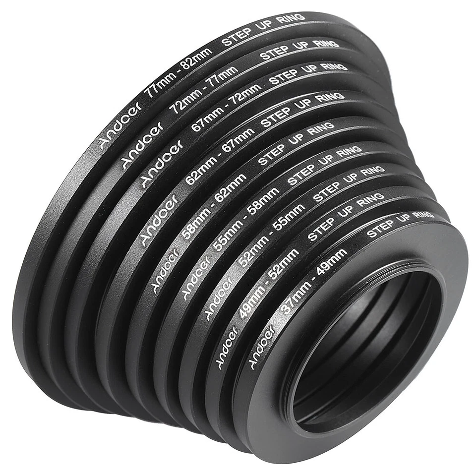 18pcs Metal   Kit Step  / Step Down Lens Filter New I1D7 - Image 2 of 4