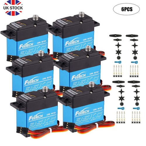 Servomoteur numérique voiture RC 35KG étanche métal engrenage couple élevé 25T servos UK - Photo 50/72