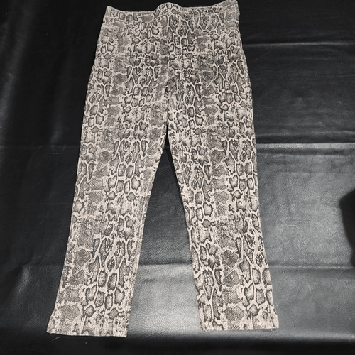 Spanx Womens Reptile Print Jeanish Capri Pants Medium
