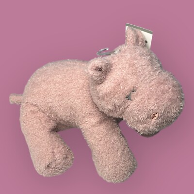 Carters Plush Purple Mauve Lavender HIPPO HIPPOPOTAMUS Security Lovey Toy #68173