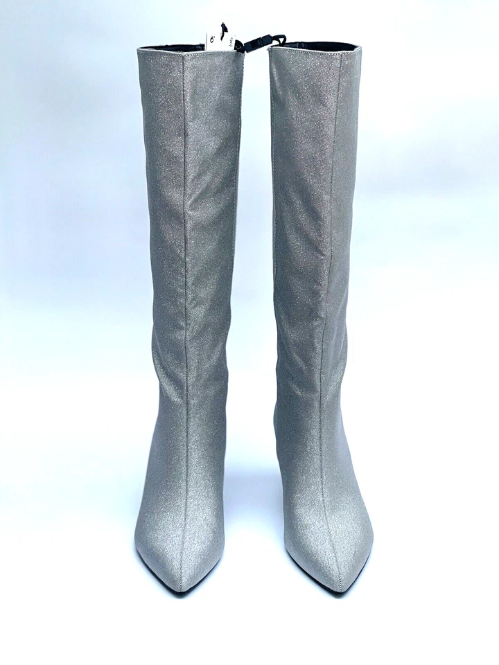 Zara Plata Rodilla Botas de Tacón Alto UK4 EUR37 US6.5 Ref. 3047 010 - Imagen 3 de 4