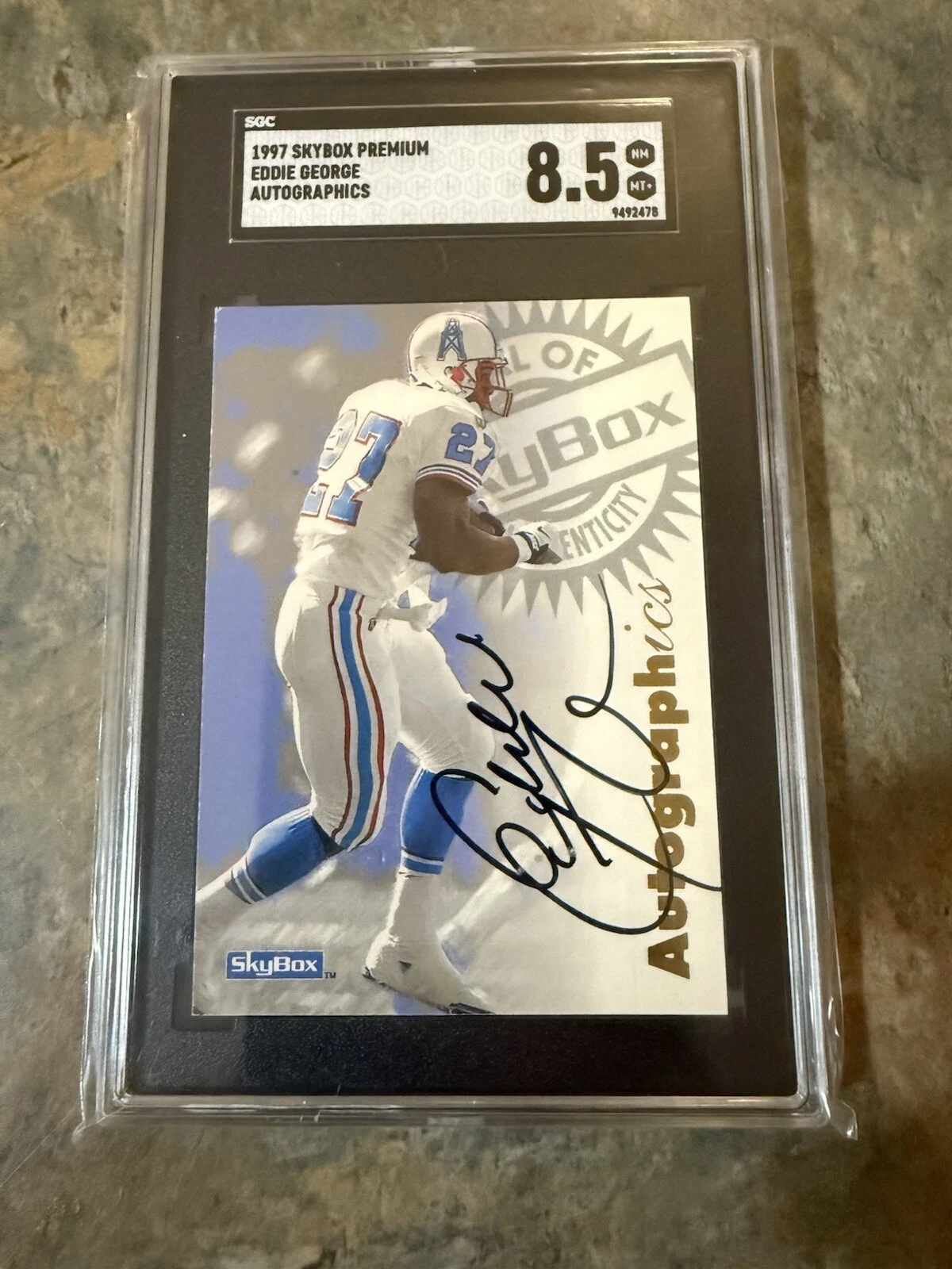 Eddie George trading card