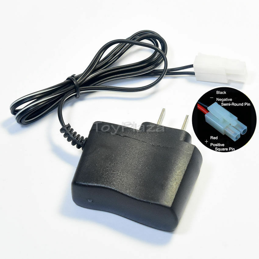 9.6V 250mA NiMH NiCD US Charger Big Tamiya male plug Positive to