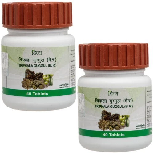 (2er Pack) Patalajali Triphala Guggul je 40 Tabletten kostenloser Versand - Bild 1 von 1