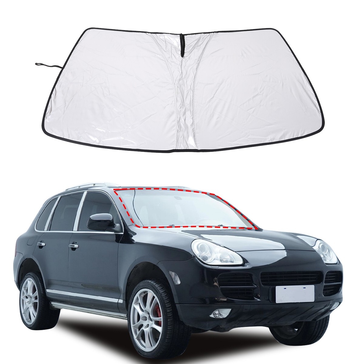 Car Sun Shade Windshield Window Sunshade Cover For Porsche