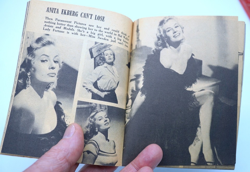 1955 POCKET PINUPS Vol. 1 No. 2 Marilyn Monroe Anita Ekberg Many More