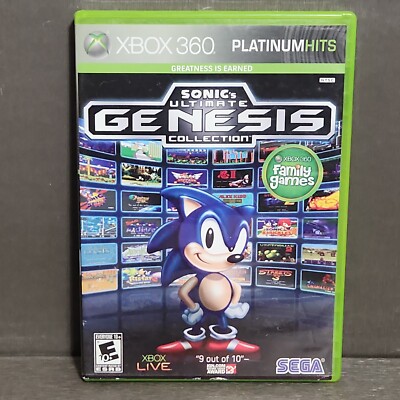 Sonics Ultimate Genesis Collection Xbox 360 Complete Refurbished Platinum