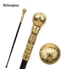 Golden Luxury Round Handle Fashion Walking Stick Party Decorative Walking Cane