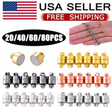 20/40/60/80Pcs Magnetic Clasps for DIY Necklace Bracelet Jewelry Findings USA