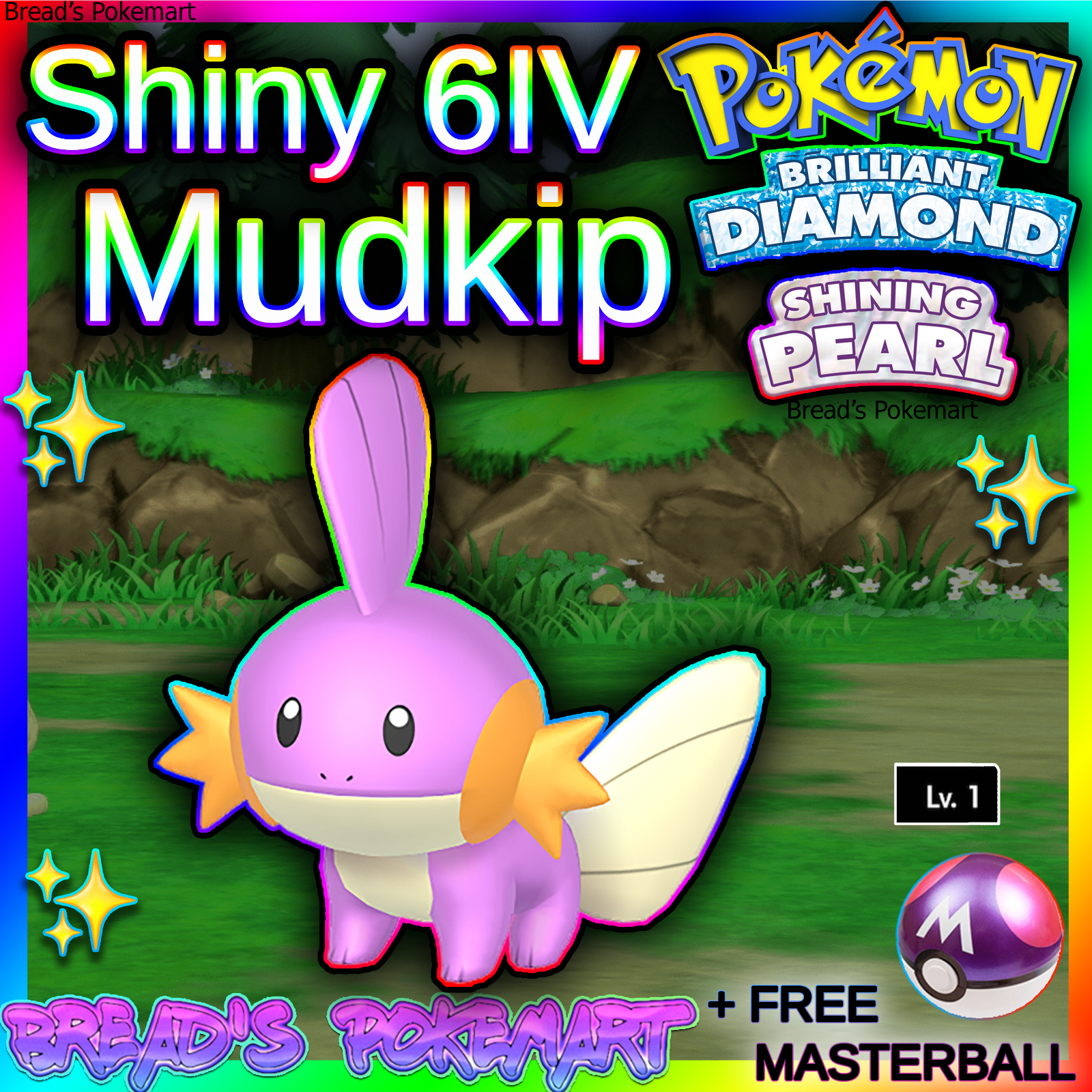 I was re-playing my Pokemon Alpha Sapphire, I got a shiny Mudkip