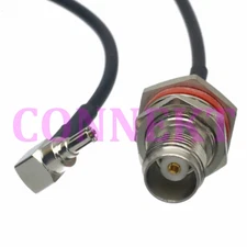 CRC9 male right angle to TNC female jack nut bulkhead RG174 cable 3G modem