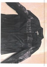 BLOUSON CUIR HARLEY DAVIDSON MANCHE ARMEE