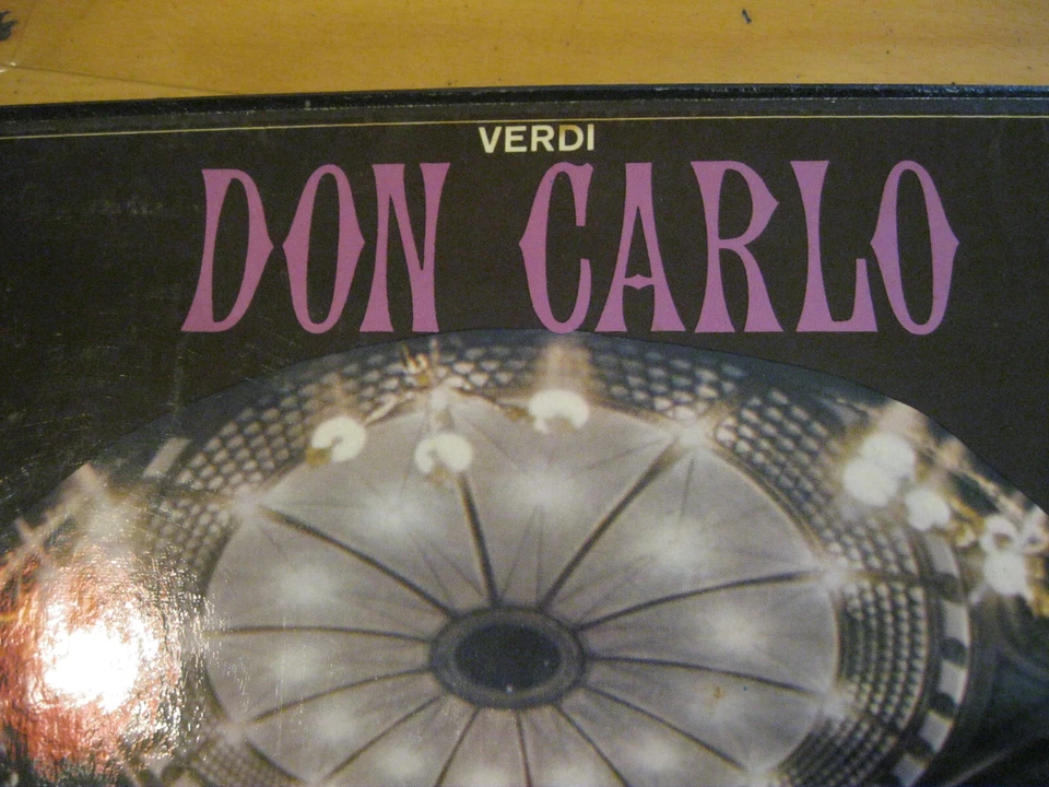 4 LP Box Verdi Don Carlos ( Carlo ) Fehldruck Promo Bumbry Vinyl Decca SET 305-8 - Bild 3 von 4