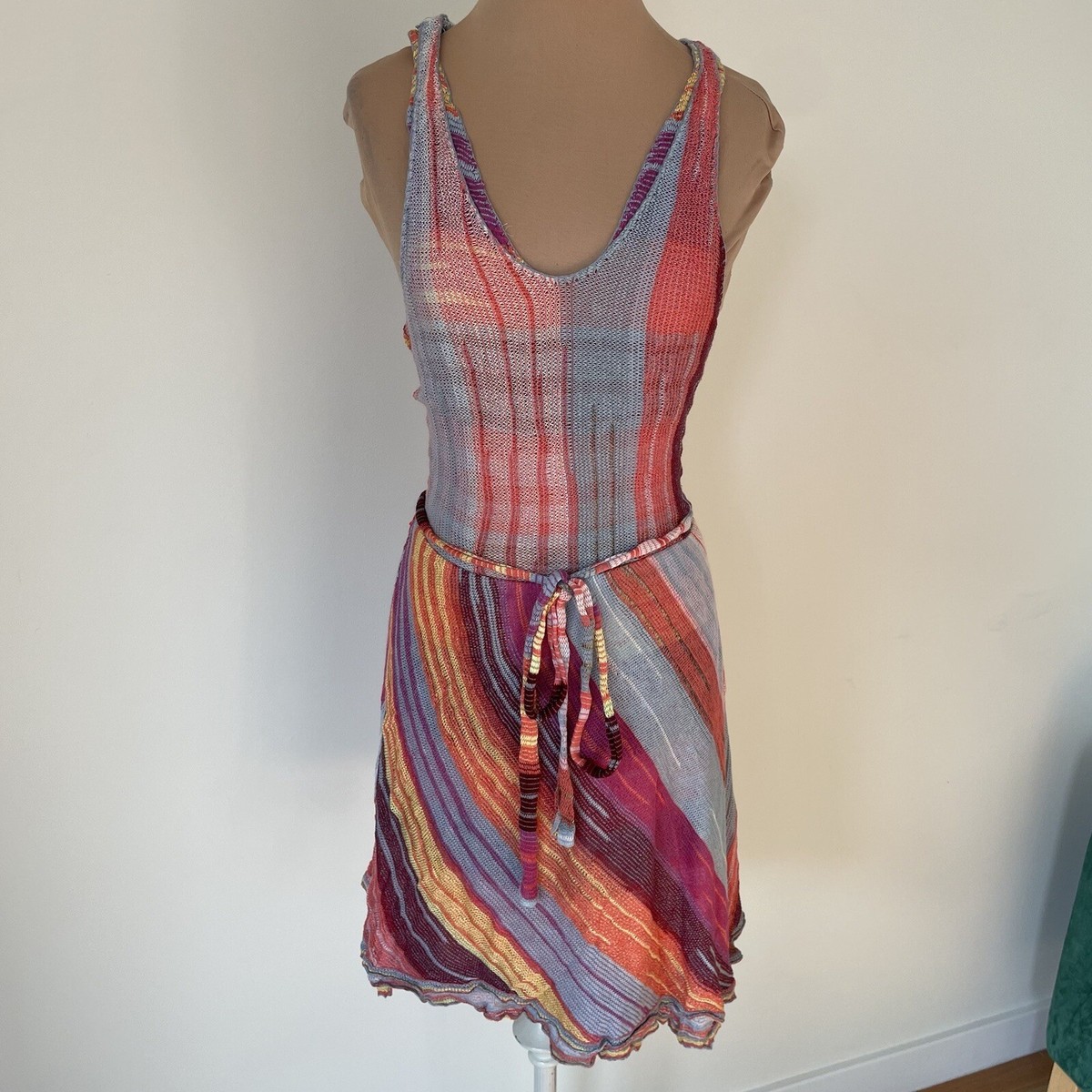 cecilia prado knit dress Anthropologie Reverie Multicolor Cotton Sweater Size M corseted