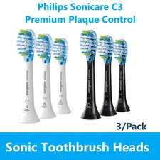 Philips Sonicare C3 Premium Plaque Control Standart Sonic Toothbrush Heads, 3/Pk