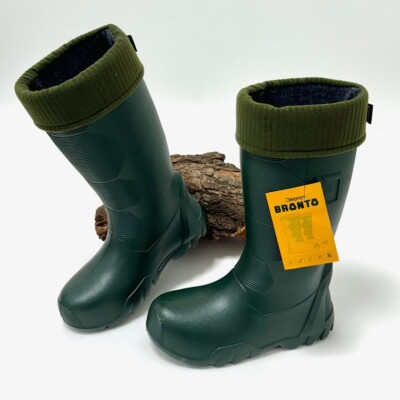 Delphin BRONTO Stiefel Grün Gr. 36 38 40 41 42 43 44 45 46 47 48 50 Gefüttert