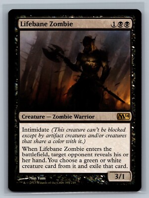 Magic The Gathering Magic 2014 Lifebane Zombie #101/249 MTG TCG CCG M14