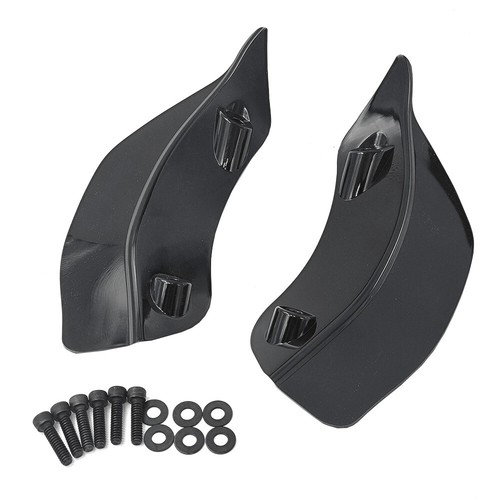 Black Upper Fairing Accents Air Wind Deflector For Harley Road Glide FLTRX 2015+ - Picture 3 of 9