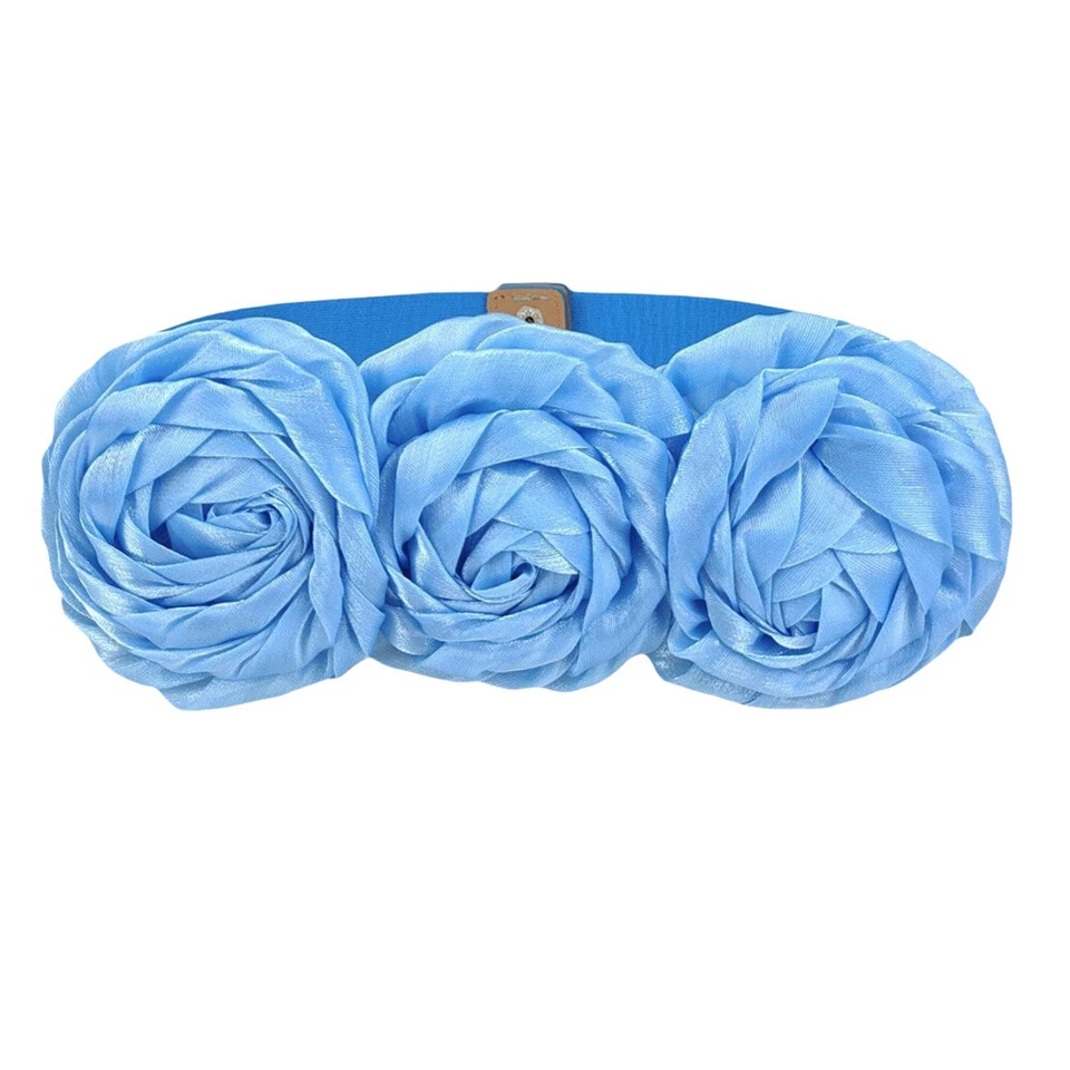 Женщин цветок пряжка эластичной пояс эластичный платье корсет цветочный пояс - Изображение 2 из 4