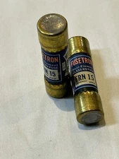2 Pcs Bussman FUSETRON FRN15 250v Class K9 Dual Element Fuse B7
