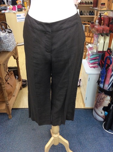 Bandolera dark brown linen Capri 