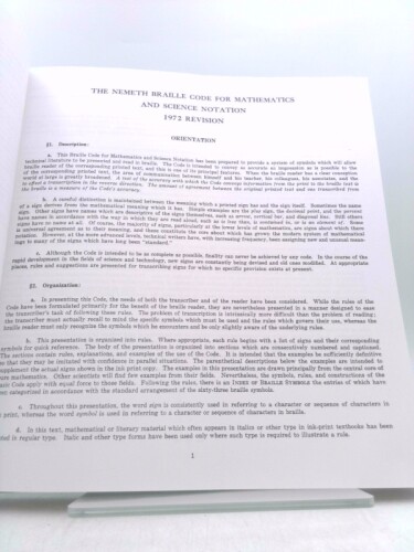 The Nemeth Braille Code for Mathematics and Science Notation, 1972 Revision - Bild 6 von 6