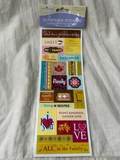 Miss Elizabeth's Scrapbook Stickers Family New in Package