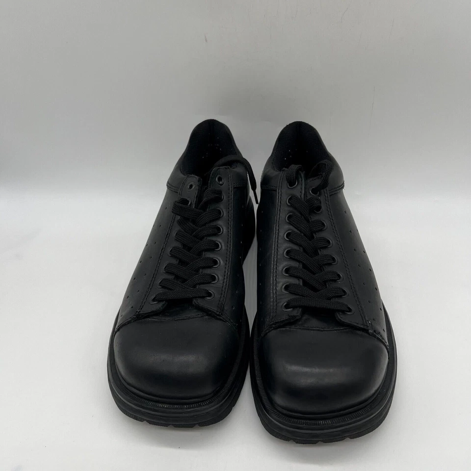 Gbx мужской черный низкий верхний шнурует вверх круглый носок кроссовки обувь размер 12 M - Изображение 3 из 4