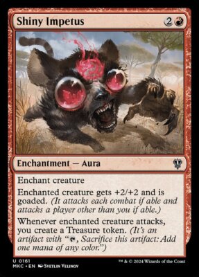 Shiny Impetus x1 - Commander: Murders at Karlov Manor - NM-Mint, English - Comma