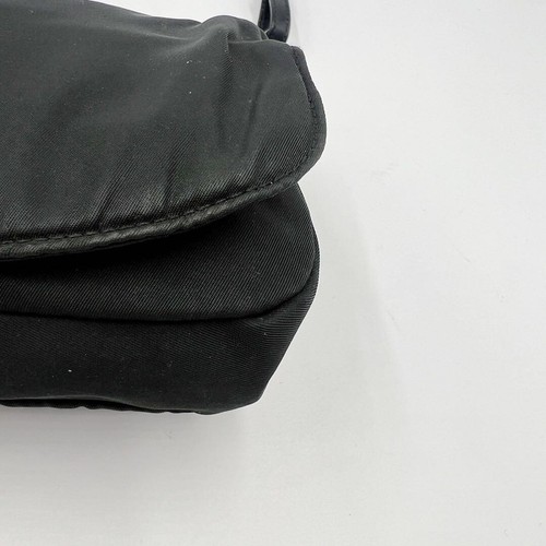 Auth CHRISTIAN DIOR Malice Pearl Shoulder Bag Black Nylon Vintage From Japan - Picture 9 of 15