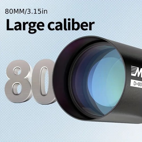 80X-300X Magnification Astronomical Telescope 80mm Aperture Tripod Phone Adapter - Picture 4 of 10
